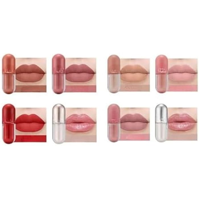 Sandra Colours Lip Gloss Set 12, Matte and Shiny Lip Gloss, Non-Stick Cup Liquid Lipstick, Professional Lip Makeup Gift - Image 4